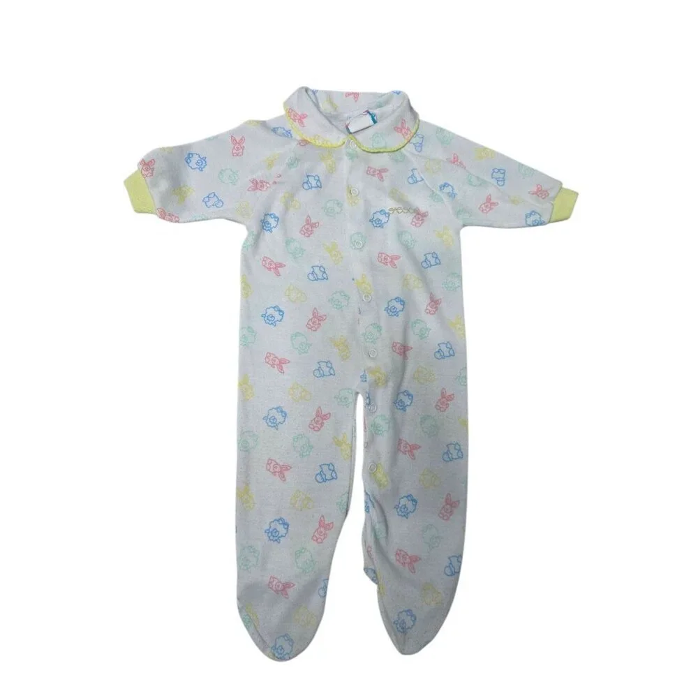 Vintage Sasson Collection Animal Print Baby Outfit